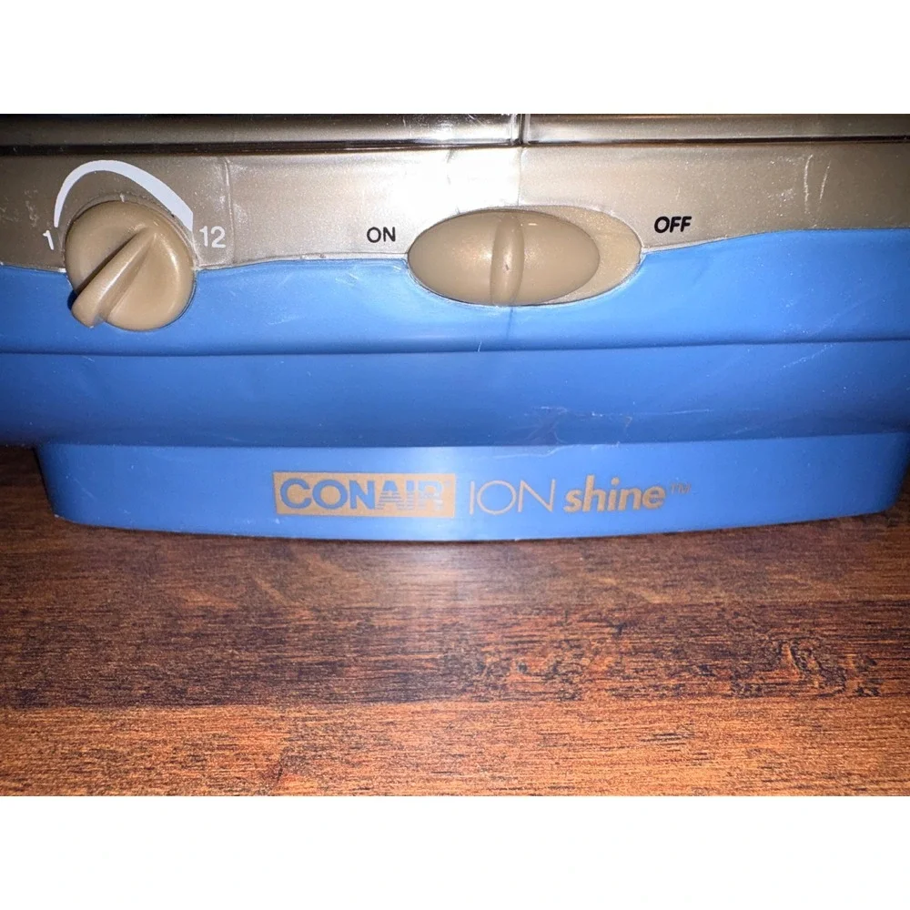Conair Ion Shine Instant Heat Hair Setter 20 Ceramic‎ Rollers Blue Gold Tested